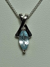 Silver blue cubic for sale  LONDON