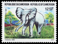 CAMEROUN 865 - Elefante africano "Loxodonta africana" (pb90773) comprar usado  Enviando para Brazil