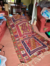 Old. kilim rug.wool.used. for sale  LOUGHBOROUGH