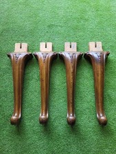 Hermoso juego de 4 patas de mesa de comedor recuperadas de roble macizo vintage segunda mano  Embacar hacia Mexico