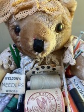 Vintage haberdashery teddy for sale  HAYWARDS HEATH