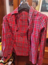 Camicia rossa quadri usato  Monteroni di Lecce