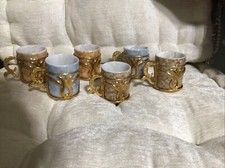CONJUNTO DE 6 XÍCARAS DE CAFÉ ESPRESSO TURCAS DE PORCELANA] comprar usado  Enviando para Brazil
