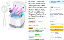Ultrasonic retainer cleaner for sale  Wood Ridge