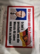 Blechschild wir trauern gebraucht kaufen  Hamburg