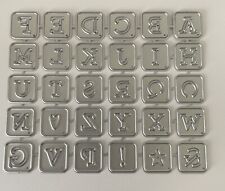 Alphabet die cutters for sale  BLACKBURN