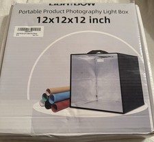 Lightdow 12"x12"x12" caixa de luz de estúdio fotográfico fotografia com tripé desktop e... comprar usado  Enviando para Brazil