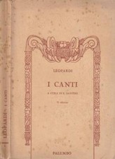 Canti. leopardi. 1951. usato  Italia