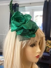 Green fascinator wedding for sale  WIMBORNE