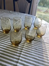 Libbey amber tempo for sale  Roxboro