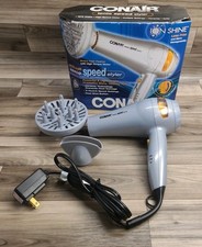 Secador de cabelo Conair Ionic Speed Styler modelo 199D tecnologia cerâmica com acessório comprar usado  Enviando para Brazil