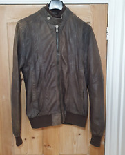 Zara leather jacket for sale  COWES