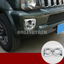 Tampa de acabamento de farol de neblina frontal cromada ABS 2 peças para Suzuki Jimny 2012-2017, usado comprar usado  Enviando para Brazil