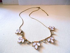Goldtone white rhinestone for sale  USA