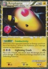 Ampharos (Prime) - 105/123 - Pokemon Heart Gold Soul cartão prata quase perfeito, usado comprar usado  Enviando para Brazil