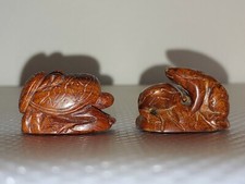 黄花梨木雕金蟾龟挂坠 for sale  Seattle
