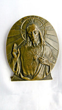 Médaillon jesus bronze d'occasion  Vif