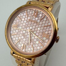Relógio de quartzo fóssil ES3804 feminino 50m ouro rosa mostrador em mosaico SMOP nova bateria 6" comprar usado  Enviando para Brazil