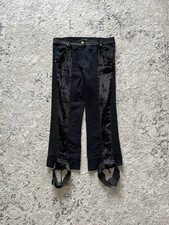 Women's Vintage Roberto Cavalli Cropped Pants Leather Drawstrings & Straps 2005 na sprzedaż  PL