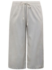 Calças cropped JD Williams mistura de linho areia tamanhos 16, 18, 22, 24, 26, 30 comprar usado  Enviando para Brazil