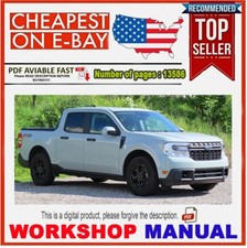Usado, Ford Maverick Gen5 2022-2024 manual de reparo de serviço de fábrica, guia de oficina comprar usado  Enviando para Brazil