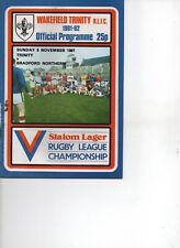 R.l programme wakefield for sale  BRADFORD