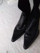 Botas de salto alto de couro preto comprar usado Botas de salto alto de couro preto comprar usado  Enviando para Brazil