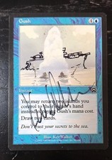 Máscaras MtG Magic pretas assinadas alteradas Gush Mercadian muito bom estado comprar usado  Enviando para Brazil
