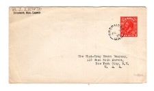 HW149 Canadá MB Manitoba - Dropmore 1938 anel dividido cancelamento - capa de papelaria comprar usado  Enviando para Brazil
