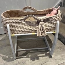 Beige crochet moses for sale  COLCHESTER
