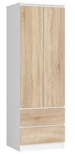 AKORD SZAFA STAR S 60 cm 2 DRZWI 2 SZUFLADY PK BIAŁA / SONOMA na sprzedaż  PL