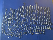 Usado, Enorme Lote Misto CRISTAIS Lustre PRISMS Lágrima Pirâmide Octógono Ganchos Ornamentados comprar usado  Enviando para Brazil