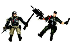 2 x bonecos do exército com armas 3,75 cm comprar usado  Enviando para Brazil