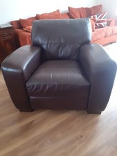 Brown leather dfs for sale  CRANLEIGH