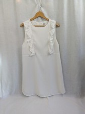 Usado, Vestido de ocasião especial com babado branco Storee, festa de noiva, tamanho feminino Grande D20 comprar usado  Enviando para Brazil