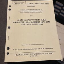 TM 55-1905-220-10-HR Manual do Exército Artesanato de Desembarque Utilitário Marinette 1991, usado comprar usado  Enviando para Brazil