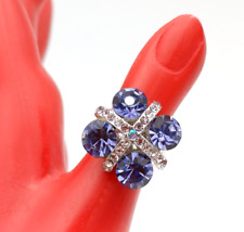 Anello cristalli lilla usato  Caravaggio