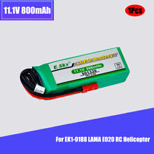 Bateria LiPo 11.1V 800mAh para helicóptero Esky EK1-0188 001336 Big LAMA E020/E515A, usado comprar usado  Enviando para Brazil