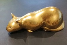 Vintage brass cat for sale  NORWICH