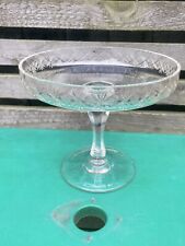 Antique glass tazza for sale  CONSETT