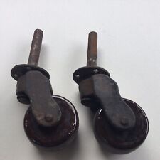 Pair castors brown for sale  LINCOLN