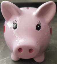Heart ceramic piggy for sale  PETERBOROUGH