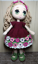 Amigurumi crocheted doll for sale  SALTASH