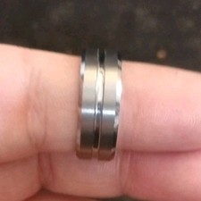 8mm silver tungsten for sale  CHESTER