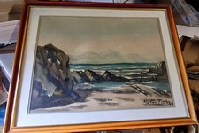 Tableau aquarelle marine d'occasion  Bardos