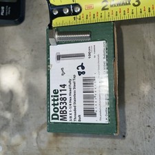 Parafuso de cabeça sextavada DOTTIE MBS38114 3/8"-16, 18-8 aço inoxidável, 1-1/4 pol L, comprar usado  Enviando para Brazil