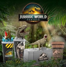 Jurassic World Rebirth Topper Kubek Zestaw.  in Hand 2025 Nowy przedmiot w pieczęci. na sprzedaż  Wysyłka do Poland