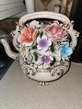 Ceramic flowers tea for sale  Holiday