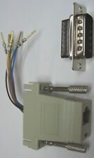 Plugue D 3x15 pinos para conector RJ45 8 vias adaptador de cabo reconectável - NOVO NA BOLSA-B comprar usado  Enviando para Brazil