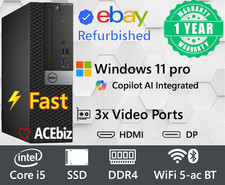 Usado, Computador desktop Dell Windows 11 pro i5 16 GB de RAM HDMI SSD 500 GB HDD WiFi BT PC comprar usado  Enviando para Brazil